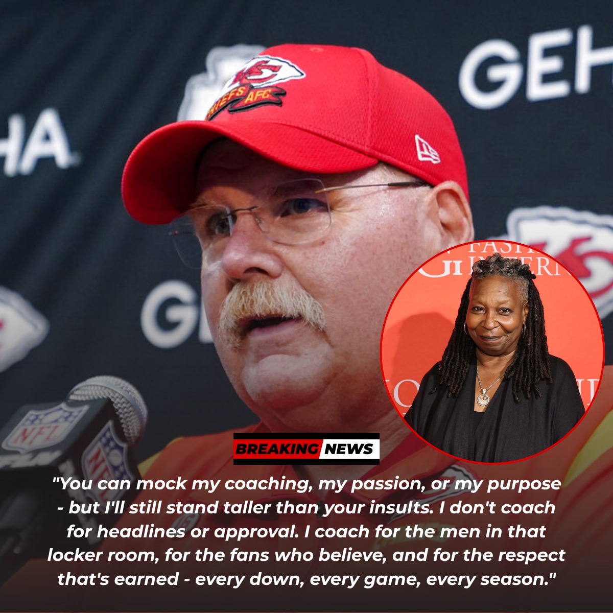 “Whoopi’s Words Backfire: Andy Reid Freezes the Studio With One Sentence After ‘He’s Just a Football Coach’ Comment on Live TV”.237