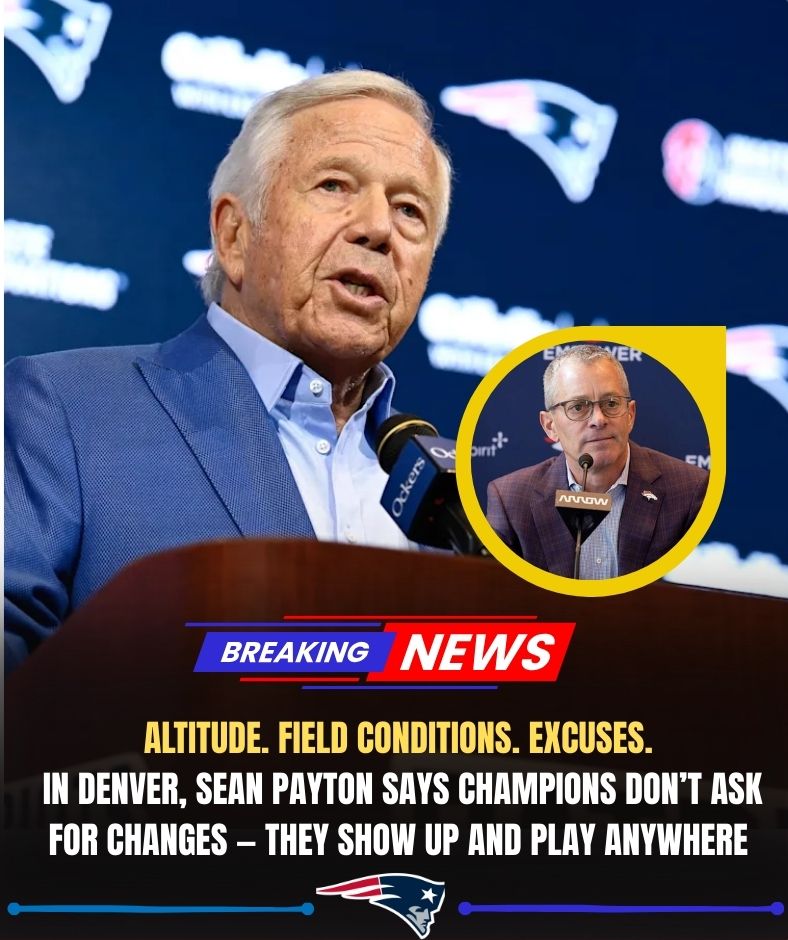 Tensions are rising ahead of the AFC Championship as Patriots president Robert Kraft has asked the NFL to change the venue for the game against the Broncos, citing poor field conditions and the disadvantage of playing at over 5,000 feet above sea level.LL