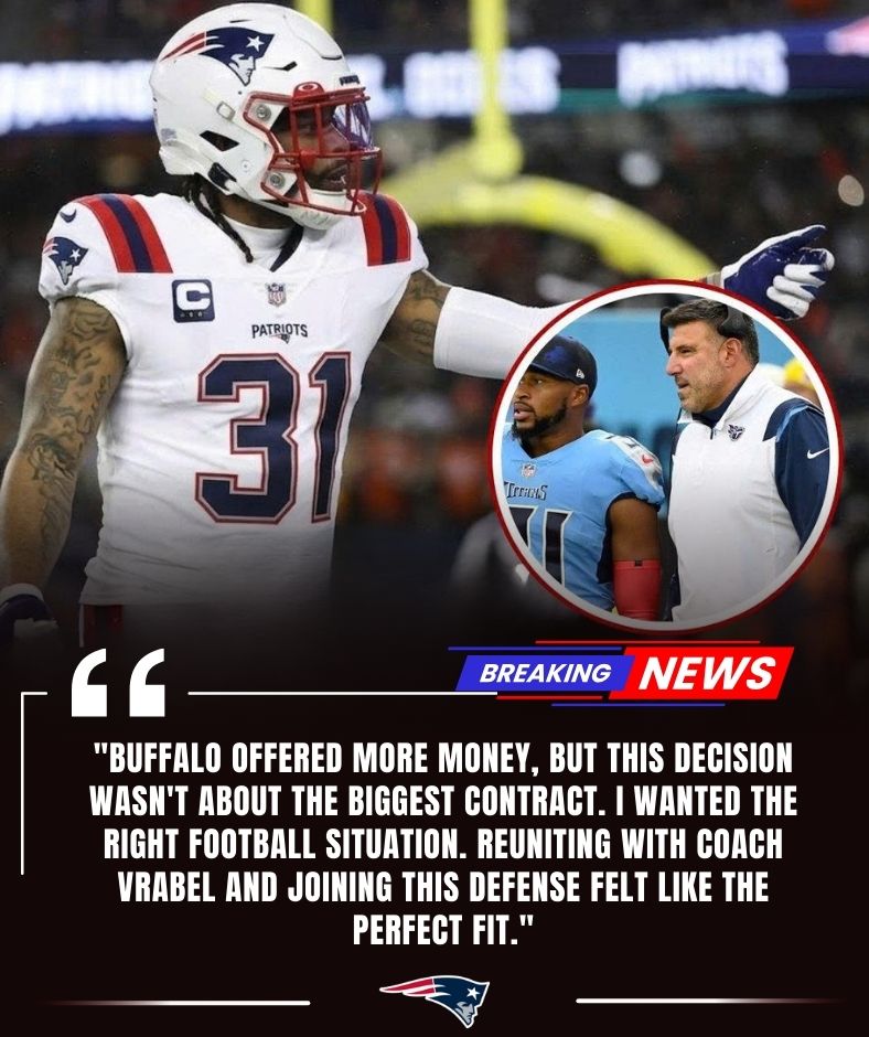 Patriots’ Newest All-Pro Walks Away From $12M Offer From the Bills to Reunite With Mike Vrabel.dna – BestTopixs